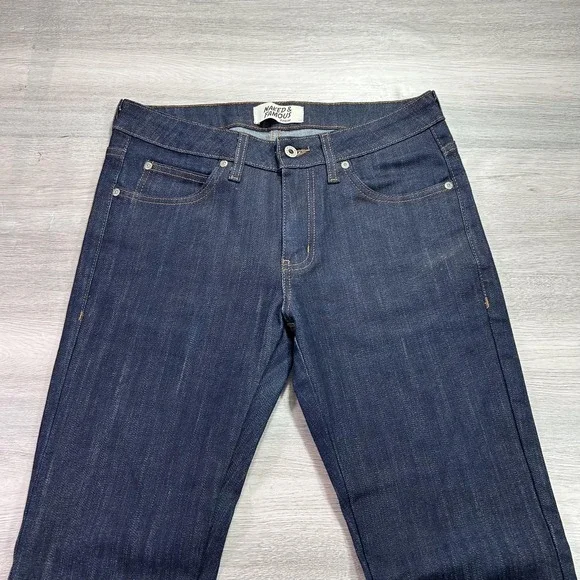 Naked & Famous Jeans Mens 32x33 Blue Indigo Power Stretch SkinnyGuy Denim
